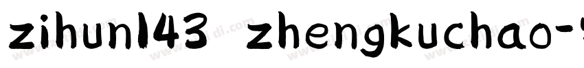 zihun143 zhengkuchao字体转换